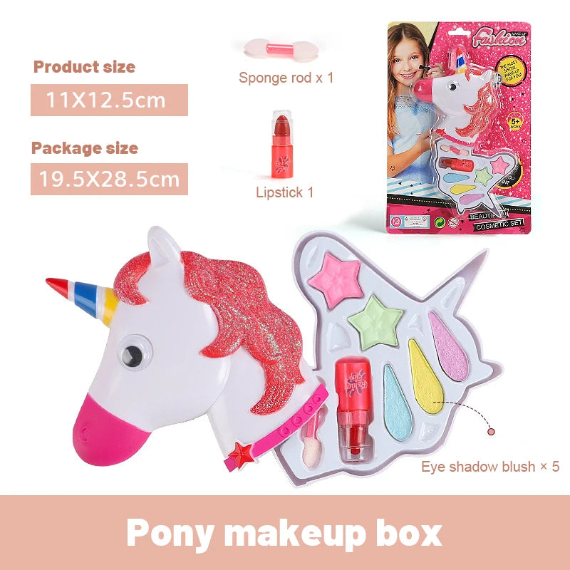 Simulation Girl Pretend Princess Makeup Toys Play House Children's Cosmetics  Lipstick Eyeshadow Set For Kids Party Cosplay Game