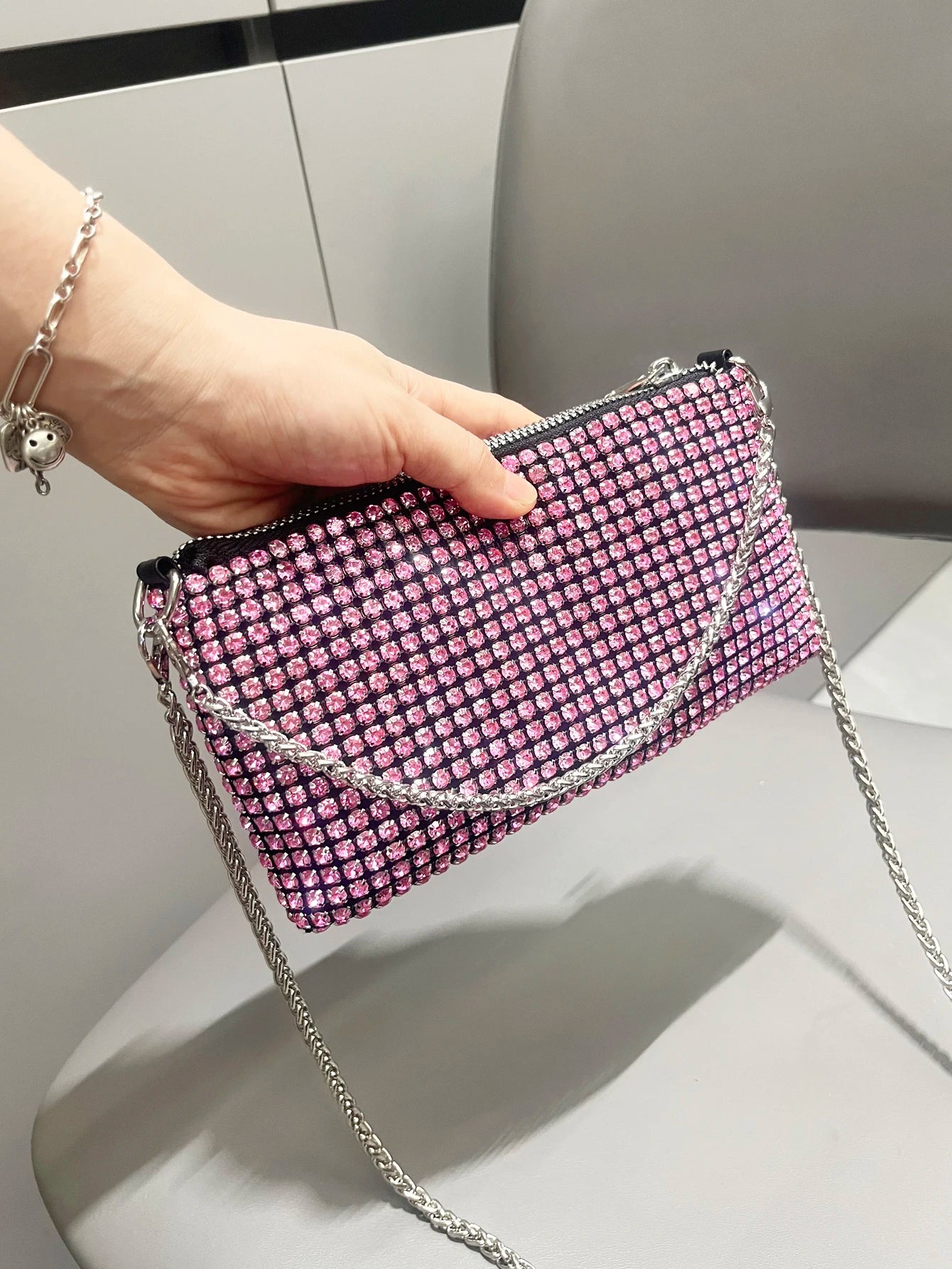 Luxury Designer Rhinestones Clutch Purse Bag for women handle bag Shoulder Bag Purse