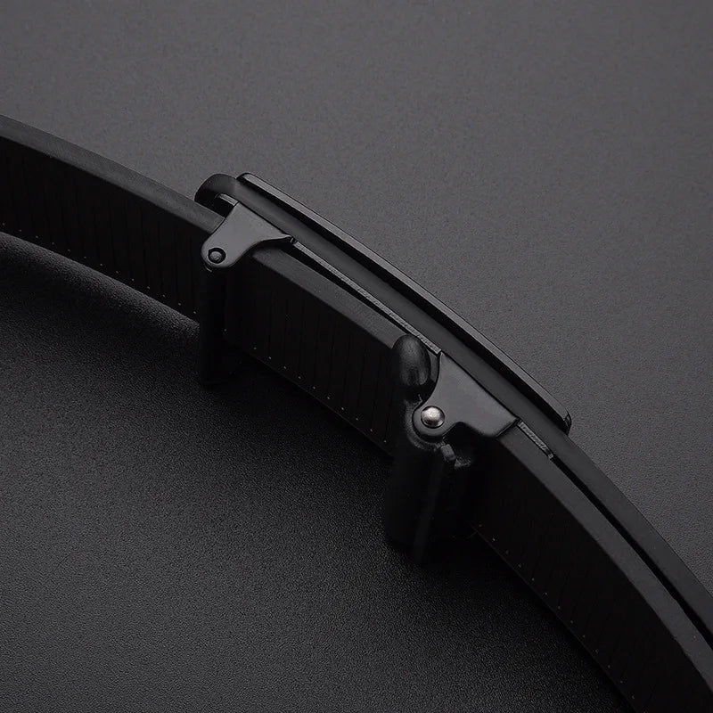 Men's Business Belt Alloy Automatic Buckle Belt Fashion Belt Luxury Jeans Belt PU Leather High-Quality Straps