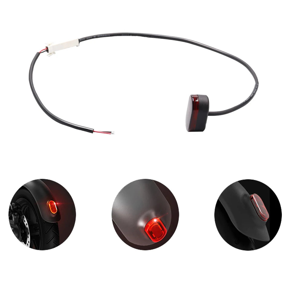 For Xiaomi Mijia MI M365 1S M187 Pro Electric Scooter Tire Splash Fender with Rear Taillight Front Back Guard Mudguard screw KIT