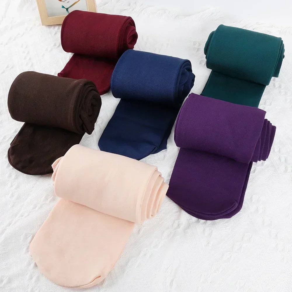 Winter Thermal Thicken Leggings Super Thick High Stretch Lambwool Stockings Fleece Lined Tights Sexy Fitness Woman Pants