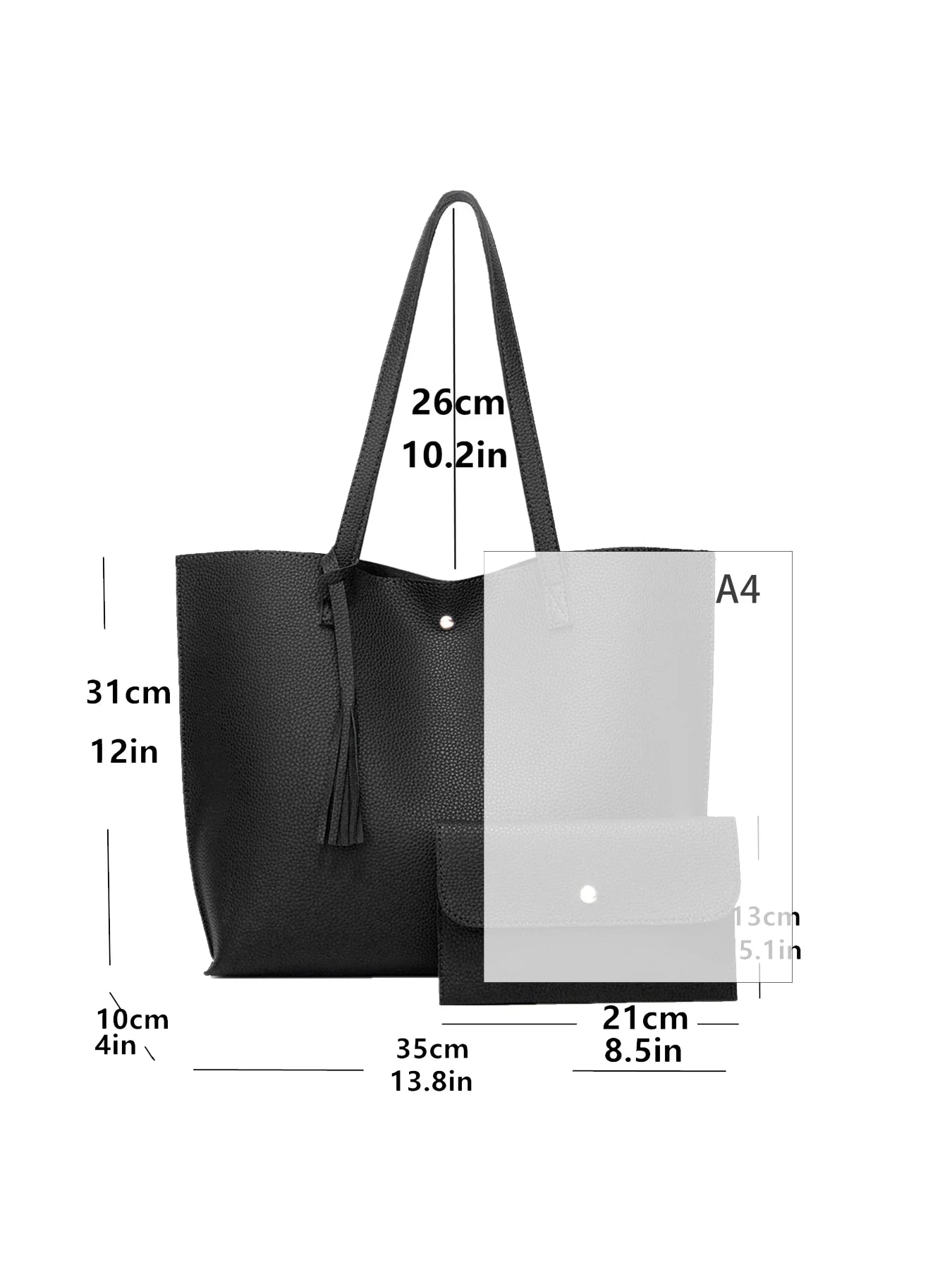 High-capacity ladies business tote bag new fashion handbag cross-border trend ladies shoulder bag large document bag