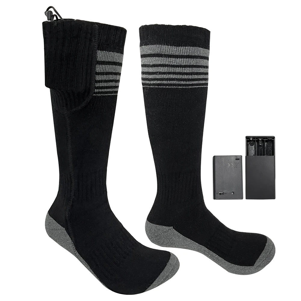 Battery Electric Heated Socks For Men WomenWinter Warm Outdoor Sports Rechargeable Thermal Socks Foot for Outdoor Sports Skiing