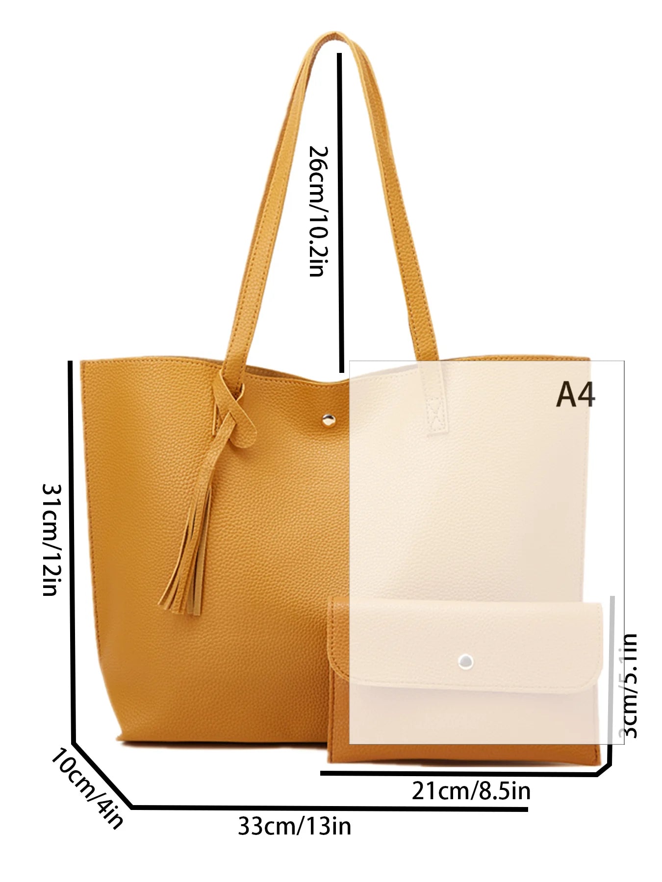 High-capacity ladies business tote bag new fashion handbag cross-border trend ladies shoulder bag large document bag