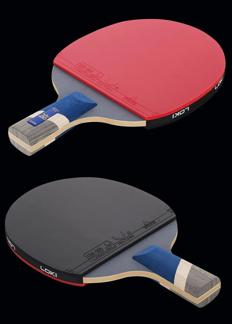 LOKI 9 Star Table Tennis Racket Professional 5+2 Carbon Ping Pong Paddle 6/7/8/9 Star Ultra Offensive with Sticky Rubbers