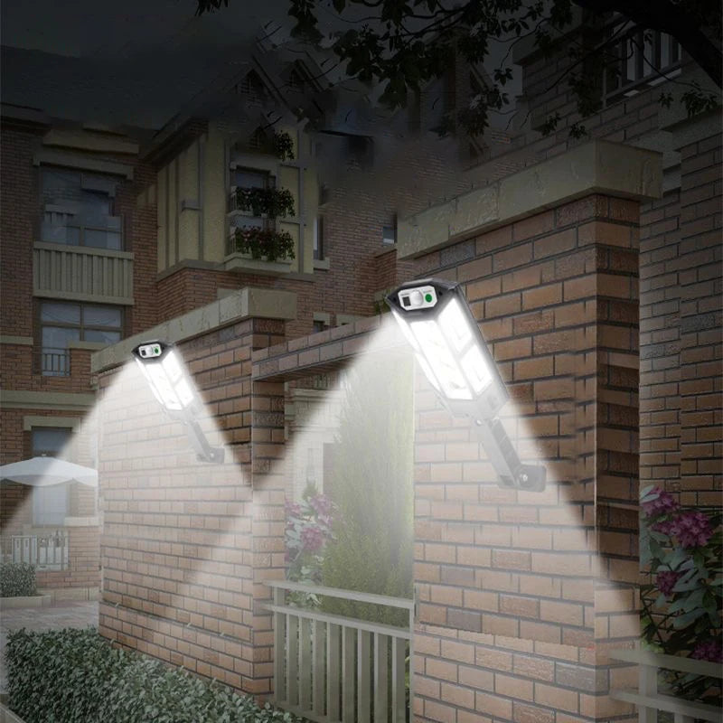 NEWEST Upgrade Powerful Solar Led Lights Outdoor Solar Lamp With Motion Sensor Waterproof Solar Garden Light Street Yard Lantern