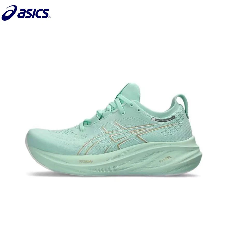 Asics Nimbus 26 Women Running Shoes Tenis Original Cushion Nimbus 26 Women Sneaker Breathable Sport Pink