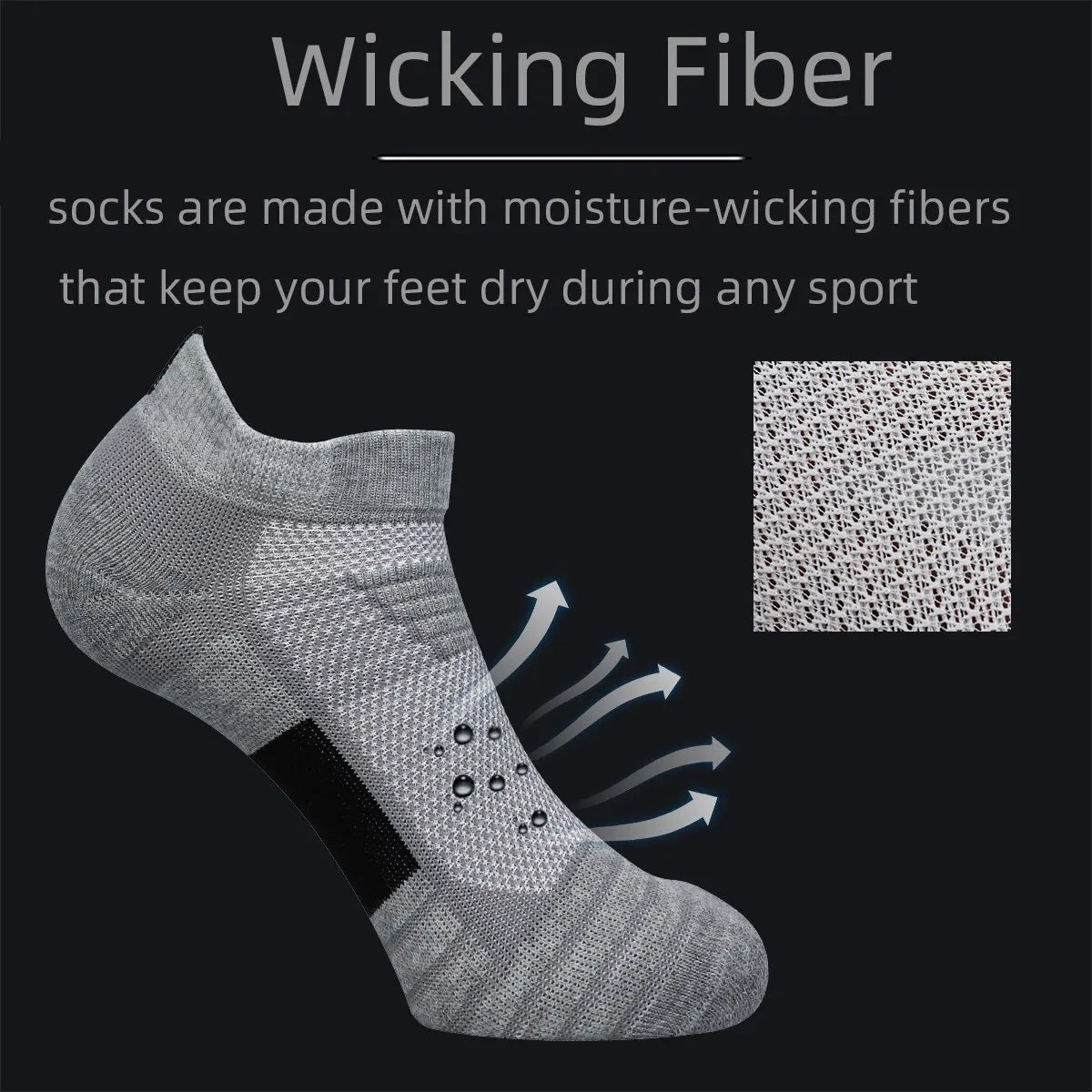 3 Pairs Sports Socks Men Women Short Running Socks Performance Ankle Cushion Wear-resistant Anti Slip Basketball Casual Socks