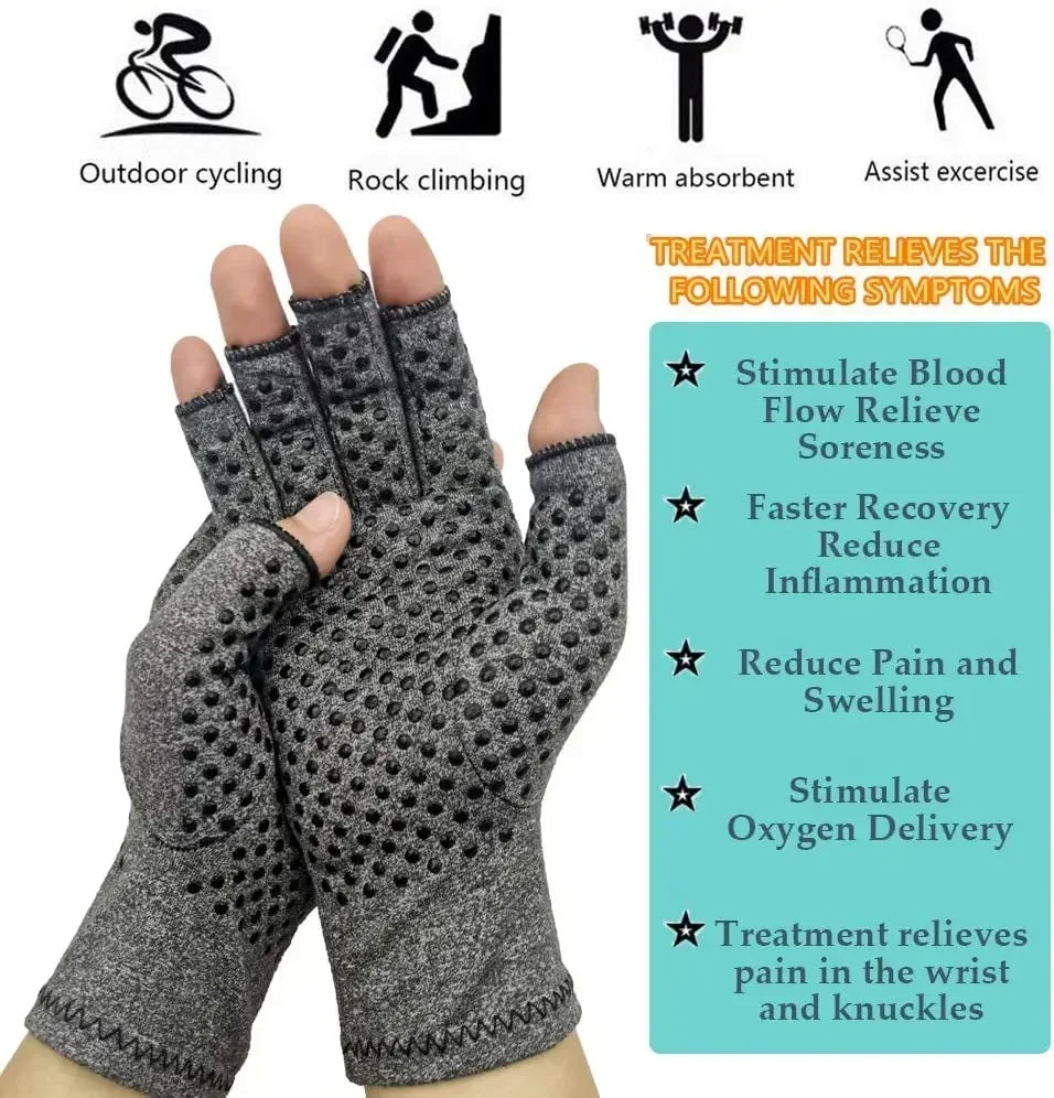 Compression Arthritis Gloves Wrist Support Brace Carpal Tunnel Pain Relief Women Men Therapy Wristband Anti-Slip Work Gloves