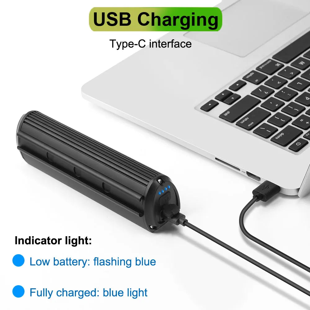 NEWBOLER Bicycle Light Front 6000Lumen Bike Light 8000mAh Waterproof Flashlight USB Charging MTB Road Cycling Lamp Accessories