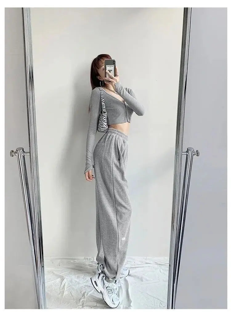 Woman's Trousers Good Quality autumn/winter Harem Solid Color Loose Fashion Ladies Trousers Cheap Sale Dropshipping AYX215