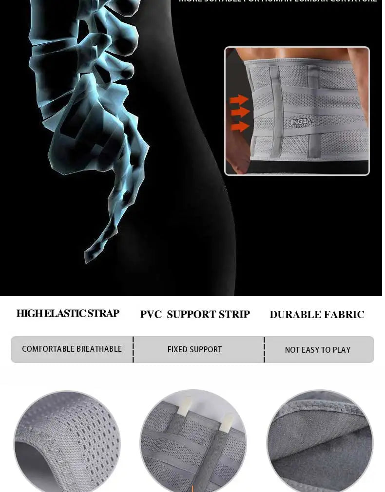 Adjustable Breathable Waist Trainer Belt, Waist Support for Men Women