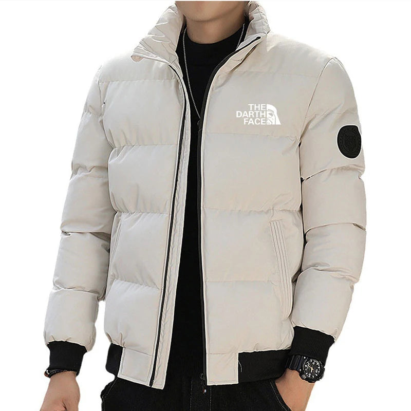 Korean Version New Stand Up Collar Men Cotton Jacket Winter Thick Warm Fashionable Short Down Cotton Jacket