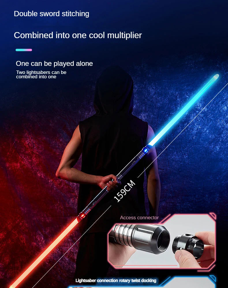 Lightsaber Metal Laser Sword Toys RGB Light Saber 7 Color Change Kids Soundfonts Force FX FOC Blaster Toys Jedi Laser Sword Gift