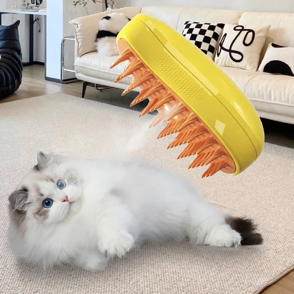 3 in 1 Pet Brush Cat Steam Brush Comb Dog Brush Electric Spray Cat Hair Brushes Massage Pet Grooming Hair Removal Combs