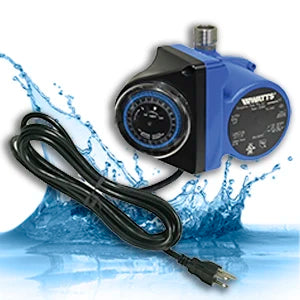 Hot Water Recirculating Pump System with Built-In Timer for Tank Water Heaters, 6.2 Inches x 6.0 Inches x 5.0