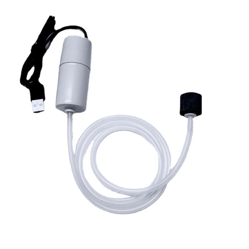 Aquarium Oxygen Air Pump USB Small Oxygenator for Fish Tank Silent Air Compressor Mini Aerator Portable Fish Tank Accessories