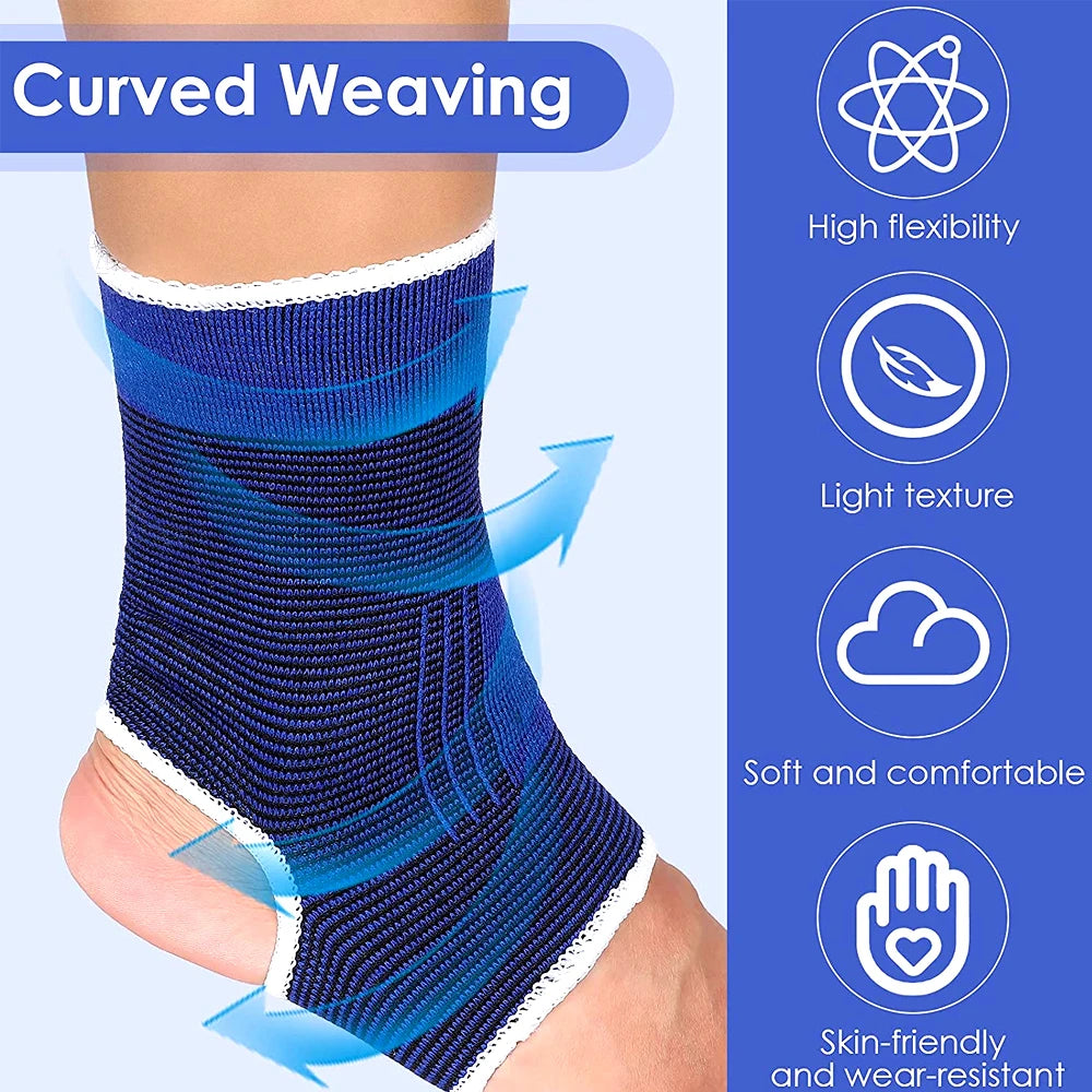 1Pair Ankle Brace Compression Sleeve,Ankle Support for Women & Men, Ankle Compression Sock for Sprain,Swelling,Plantar Fasciitis