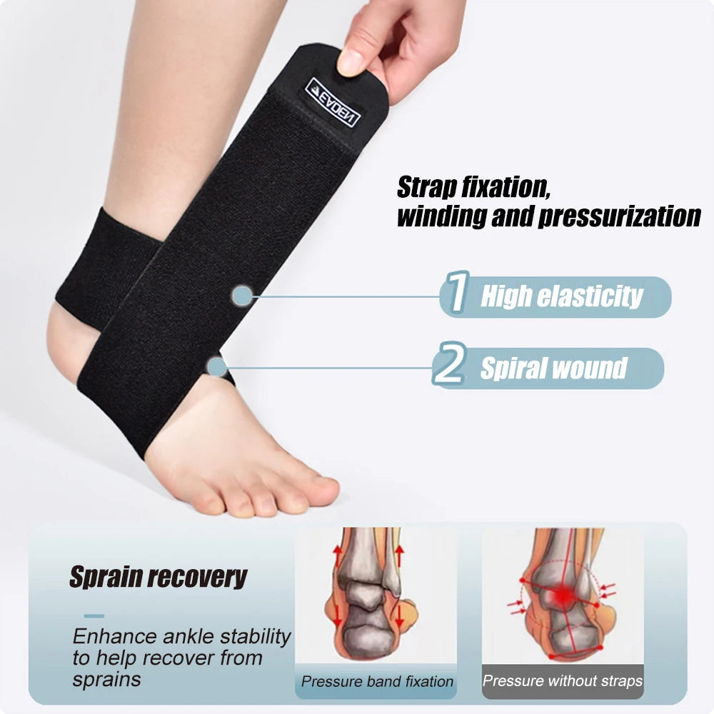 1Pcs Ankle Brace for Men & Women, Orthopedic Brace - Adjustable Compression Wrap, Ankle Sleeve for Plantar Fasciitis ,Breathable