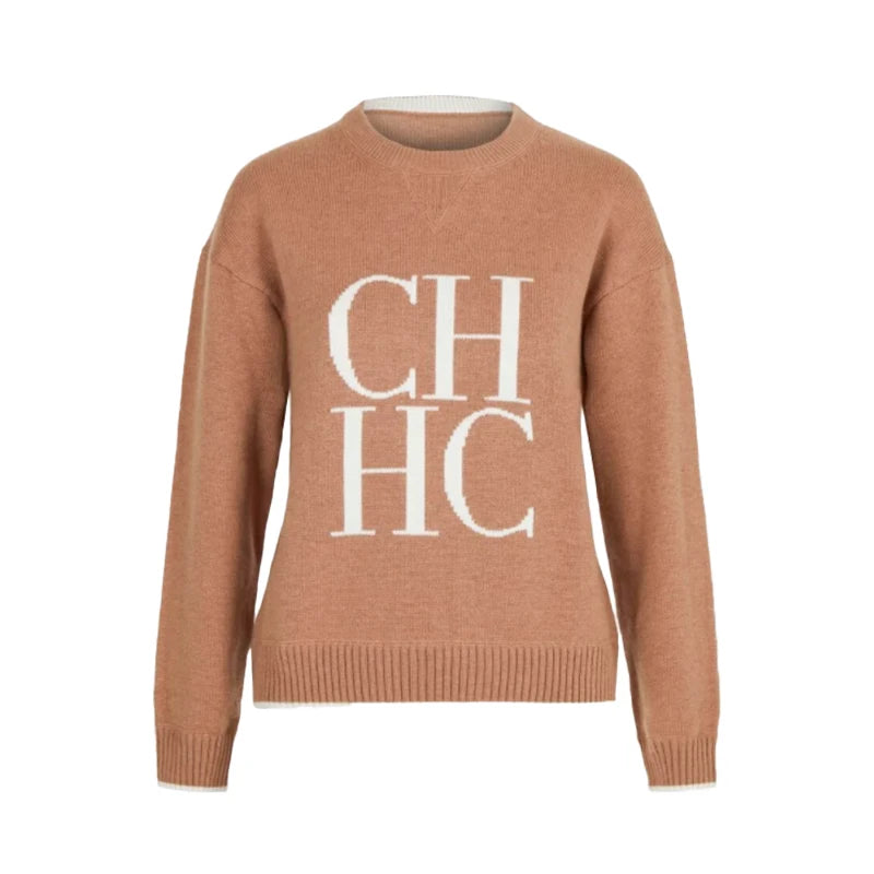 CHCH 2024 New Fashion Casual Women's Sweater Autumn Winter Classic Warm Female Pullover Knitwear Sweatshirt