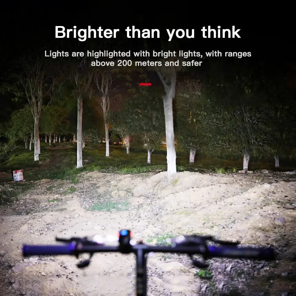 Bright Bicycle Light T6 LED Front USB Rechargeable MTB Mountain Bicycle Lamp 1000LM Bike Headlight Flashlight Cycling Scooter