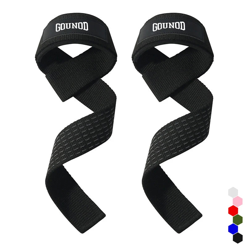 Weightlifting Straps Anti-Slip Silicone Lifting Wrist Straps Strength Training Deadlifts Crossfit Hand Grips Wrist Support