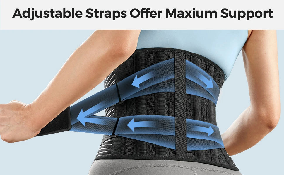 Double Pull Back Lumbar Support Belt Waist Orthopedic Corset Men Women Spine Decompression Waist Trainer Brace Back Pain Relief