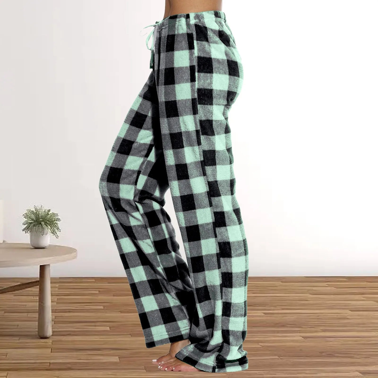 Women'S Pajama Pants Fleece Pajama Plaid Bottoms Ultra Soft Pj Pants Comfy Sleep Pants Sleepwear Loungewear