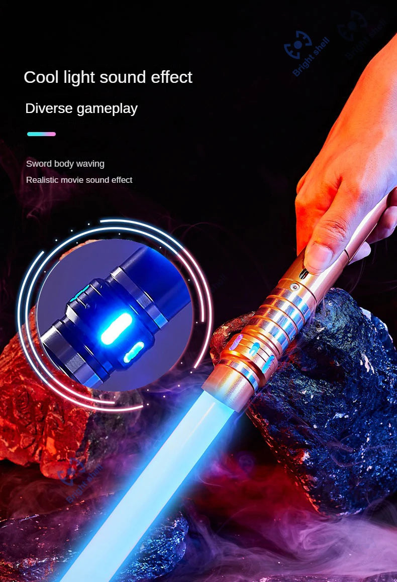 RGB Metal Lightsaber Laser Sword Toys Light Saber 15Color Change Kids Soundfonts Force FX FOC Blaster Toys Jedi Laser Sword Gift