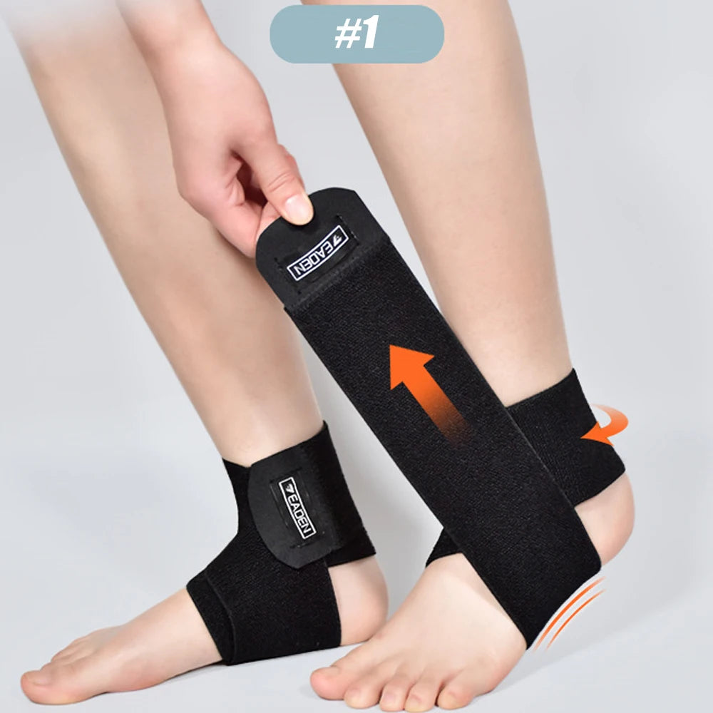 1Pcs Ankle Brace for Men & Women, Orthopedic Brace - Adjustable Compression Wrap, Ankle Sleeve for Plantar Fasciitis ,Breathable