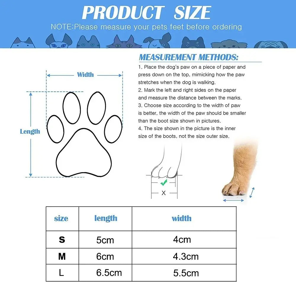 2 Pair Autumn Winter Pet Dog Shoes Socks Waterproof Cats Rubber Socks Non-slip Dog Rain Snow Boots Socks Dogs Knitting Warm Sock