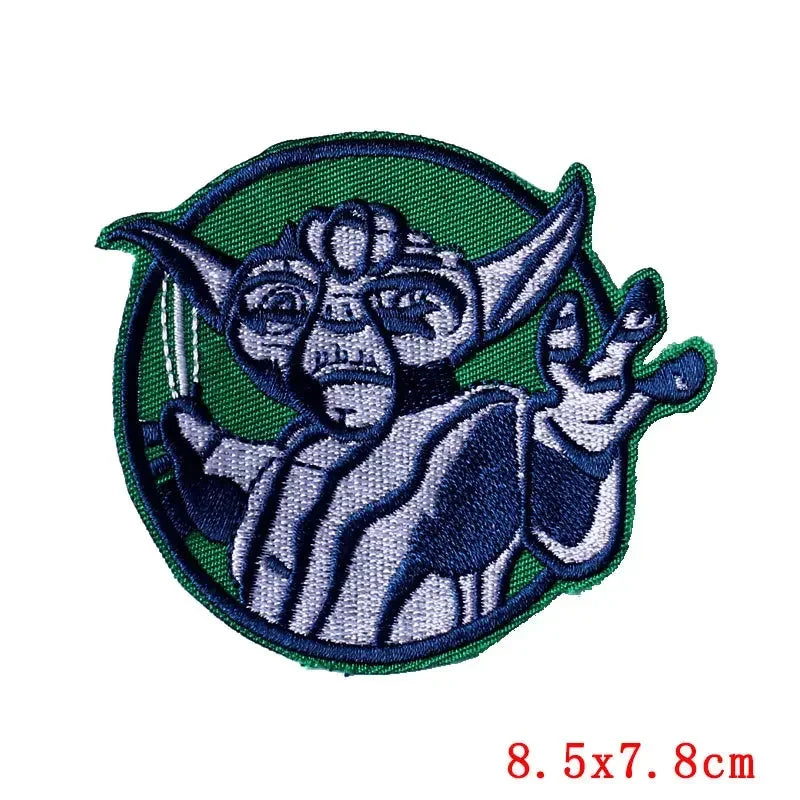 Disney Movie Baby Yoda Embroidered Patches on Clothes Clothes Badge Fusible Patches for Clothing Iron on Garment Decoration