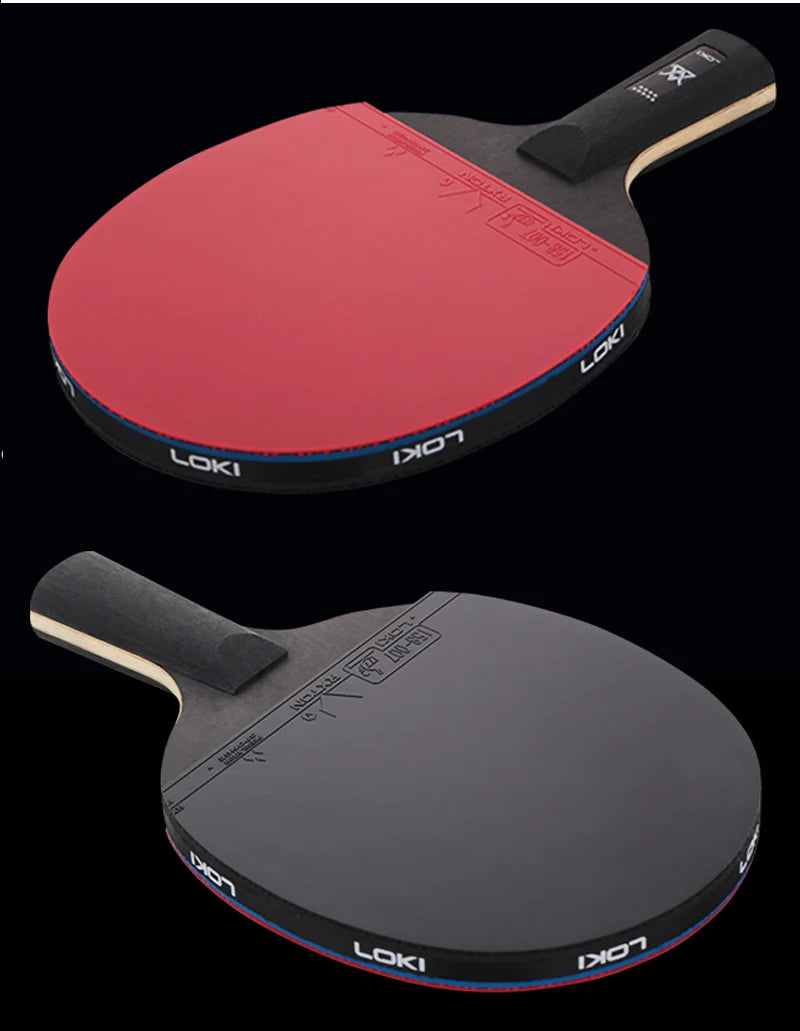 LOKI 9 Star Table Tennis Racket Professional 5+2 Carbon Ping Pong Paddle 6/7/8/9 Star Ultra Offensive with Sticky Rubbers