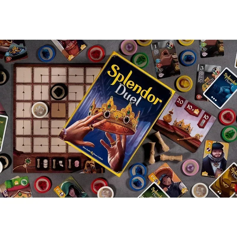 Splendor Duel Board Game Strategy Game for Kids and Adults Fun Family Game Night Entertainment Party Game for Family Collection