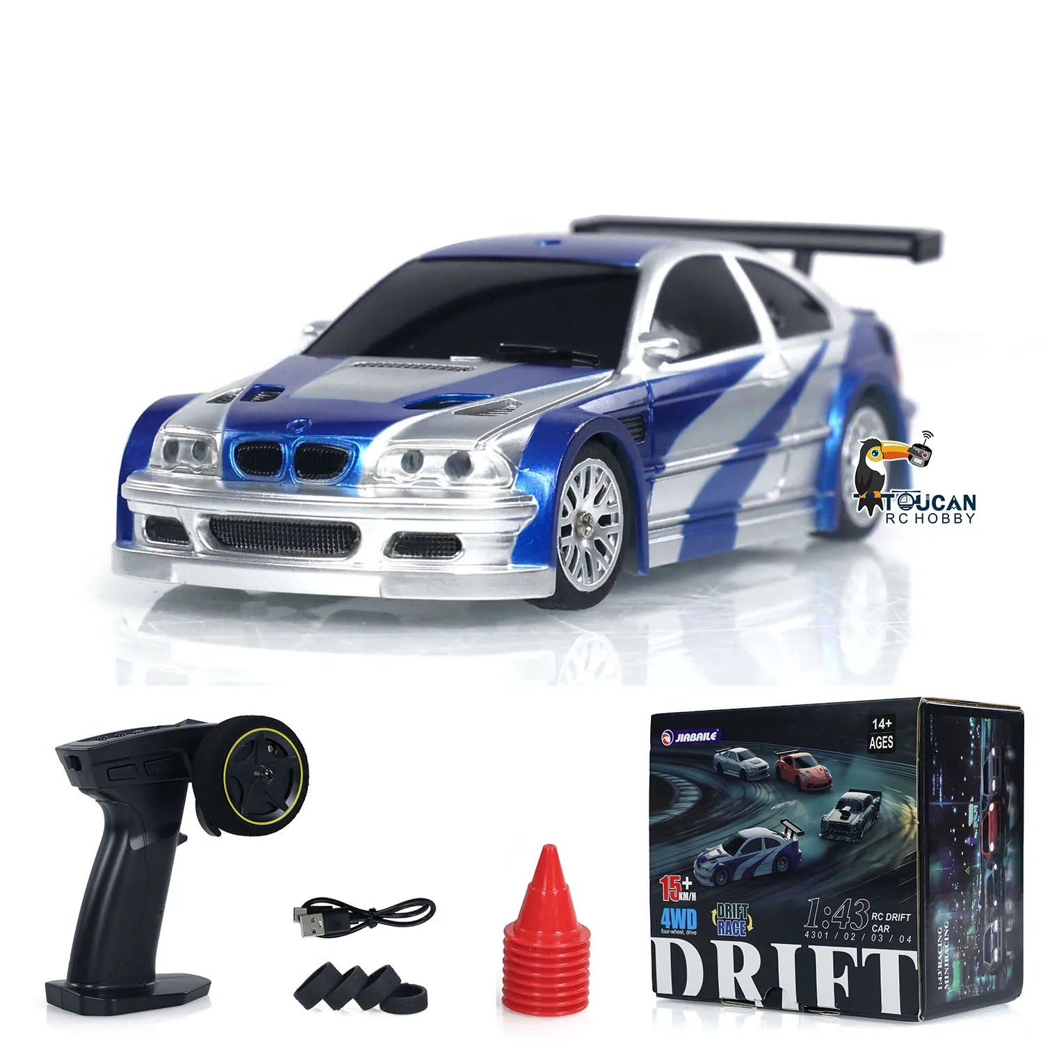 Gifts Outdoor Toys 1/43 Mini RC Race Cars 2.4g Remote Control Drift Car 4WD High-Speed Motor Vehicle Model for Boys TH23884