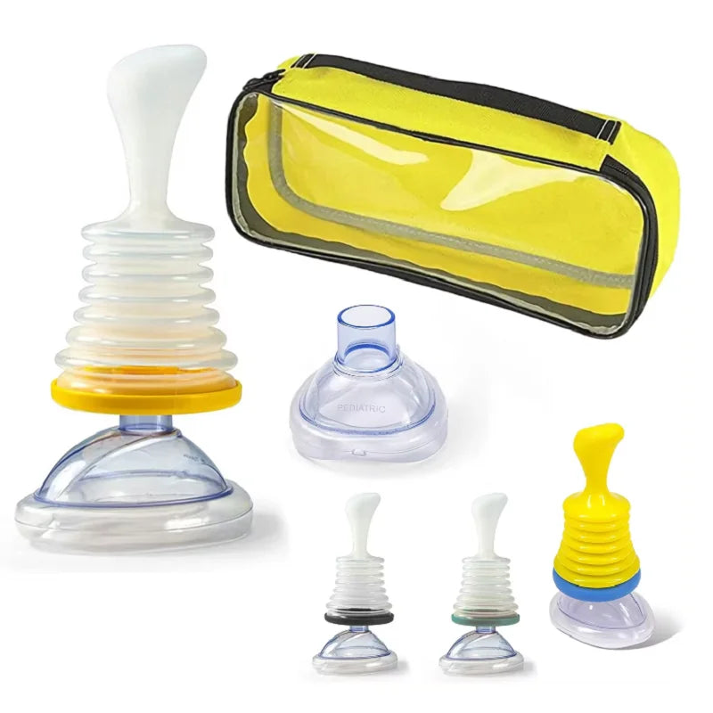 4PCS/Set First Aid Kit Choking Device Adults & Children 2 Size Choking Rescue Kits Home Asphyxia Rescue Device Anti Suffocaatio