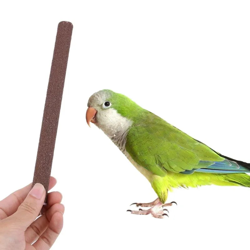 1pc Bird Claw Beak Grinding Bar Standing Stick Toys Parrot Station Pole Parrot Grinding Stand Claws Cage Accessory Bird Supplies