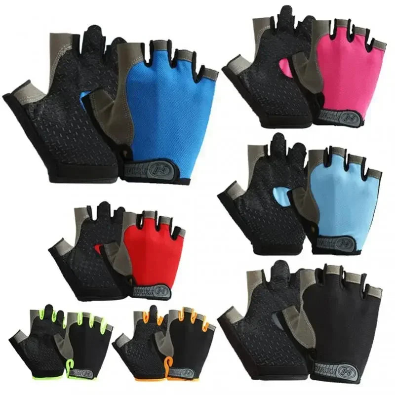 Fingerless Gym Training Gloves for Men Women Cycling Gloves Sports Fitness Motorcycle Mtb Anti-slip Gloves Bicycle Accessories