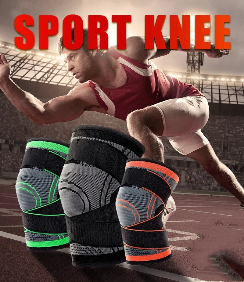 1PCS Adjustable Sports Knee Pad Knee Pain Relief Patella Stabilizer Brace Support for Hiking Soccer Basketball Running Sport