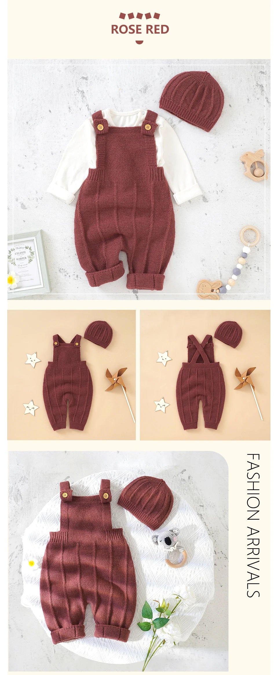 Baby Boys Girls Rompers Hats Clothes Fashion Sleeveless Knitted Newborn Infant Netural Strap Jumpsuits Outfits Sets Toddler Wear