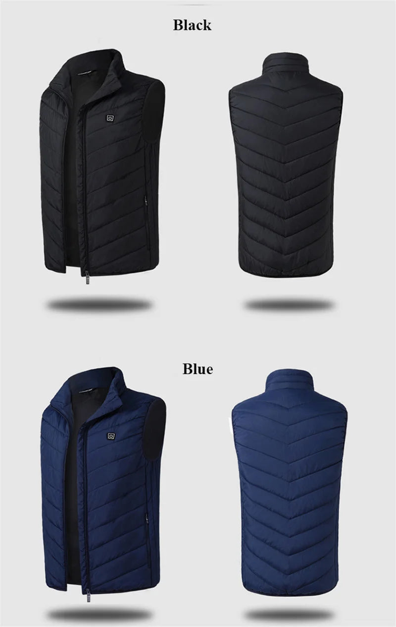 17/13/9 Areas Usb Heated Jacket Men Women Electric Heated Vest Heating Vest Heated Bodywarmer Usb Inner Heat Vest Veste