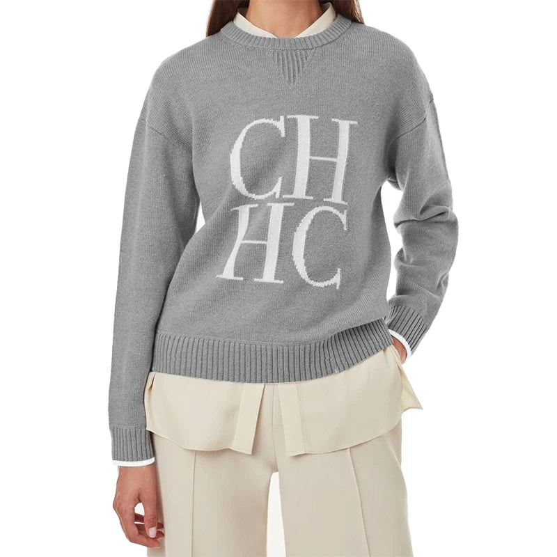 CHCH 2024 New Fashion Casual Women's Sweater Autumn Winter Classic Warm Female Pullover Knitwear Sweatshirt