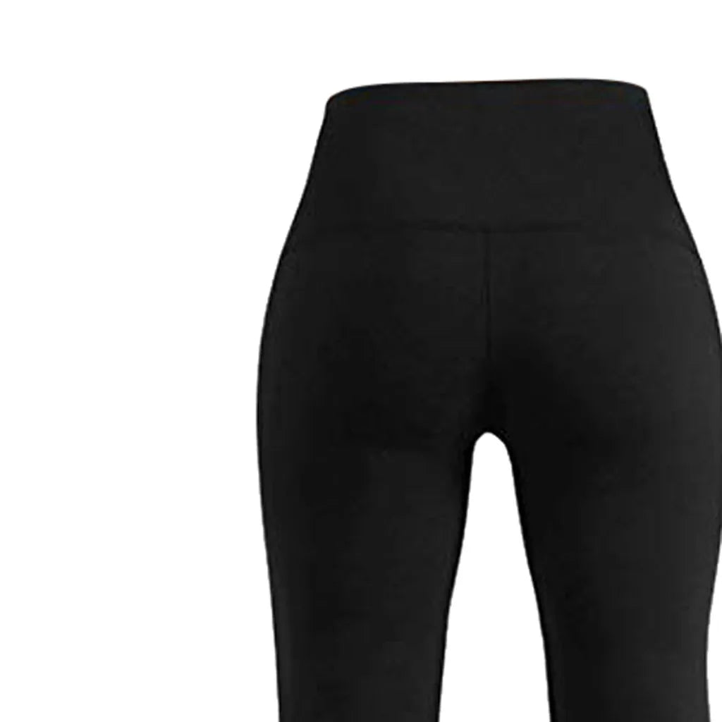 Women Flare Leggings High Waist Wide Leg Yoga Pants Seamless Fitness Workout Tights Gym Sports Trousers Casual Slimming Clothing