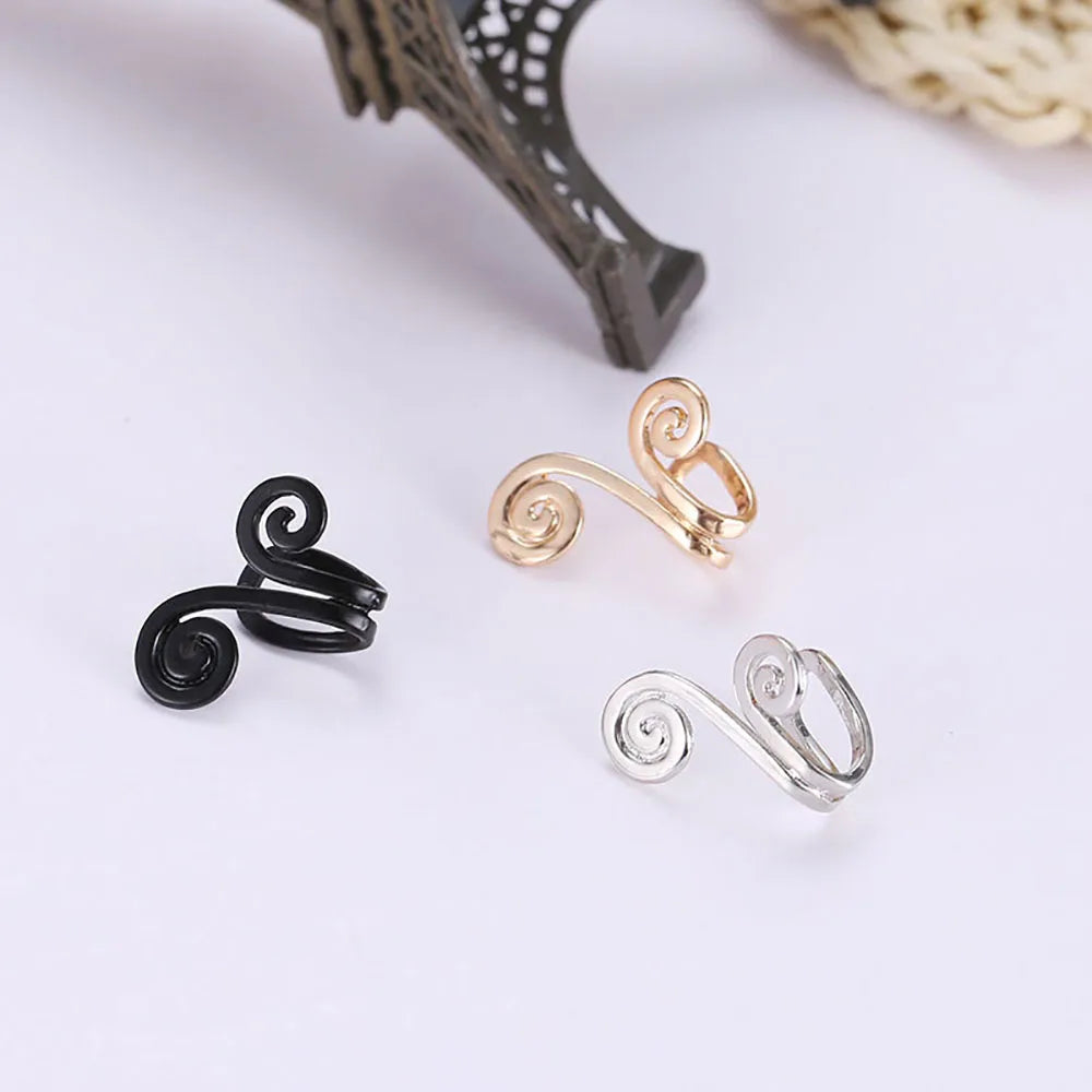 Acupressure Slimming Earrings for Women, Personalized Fashion Lymph Ear Clips Without Pierced Ear Studs, Gold Plated Minimalist