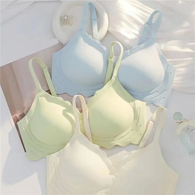 Sexy Seamless Bra Women Comfort Lingerie Sports Padded Tops Sexy Wireless Underwear Soft Bralette Support Bra Thin Intimates