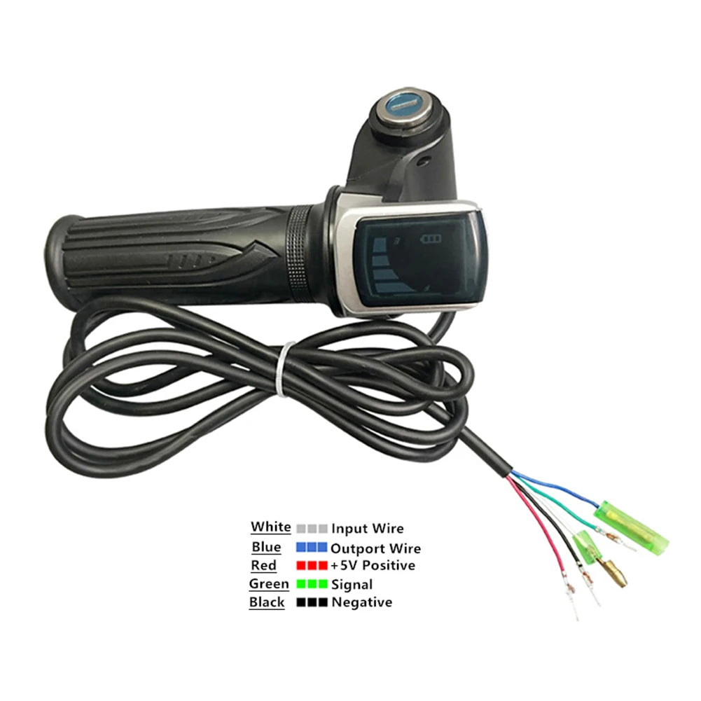 36v48v60v Handlebar Throttle Speed Controller Lcd Display Electric Bicycle Accelerator Accessories