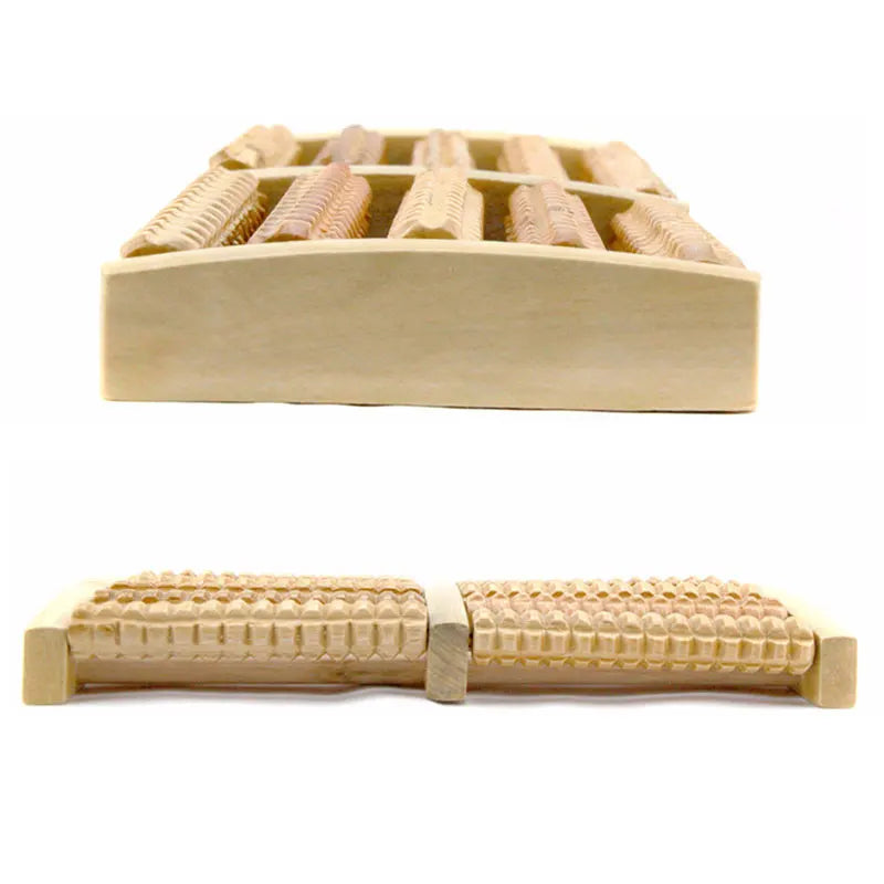 1Pcs Foot Massager New Arrival Wooden Wood Roller Foot Massager Stress Relief Heath Therapy Relax Massage Plantar Fasciitis Pain