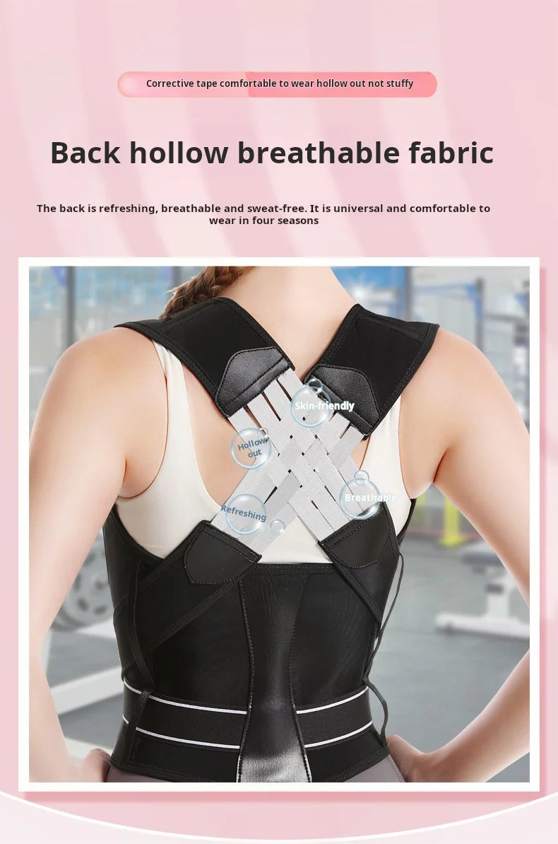 Shoulder and back posture correction with camel straps, adult body shape correction, male and female back support