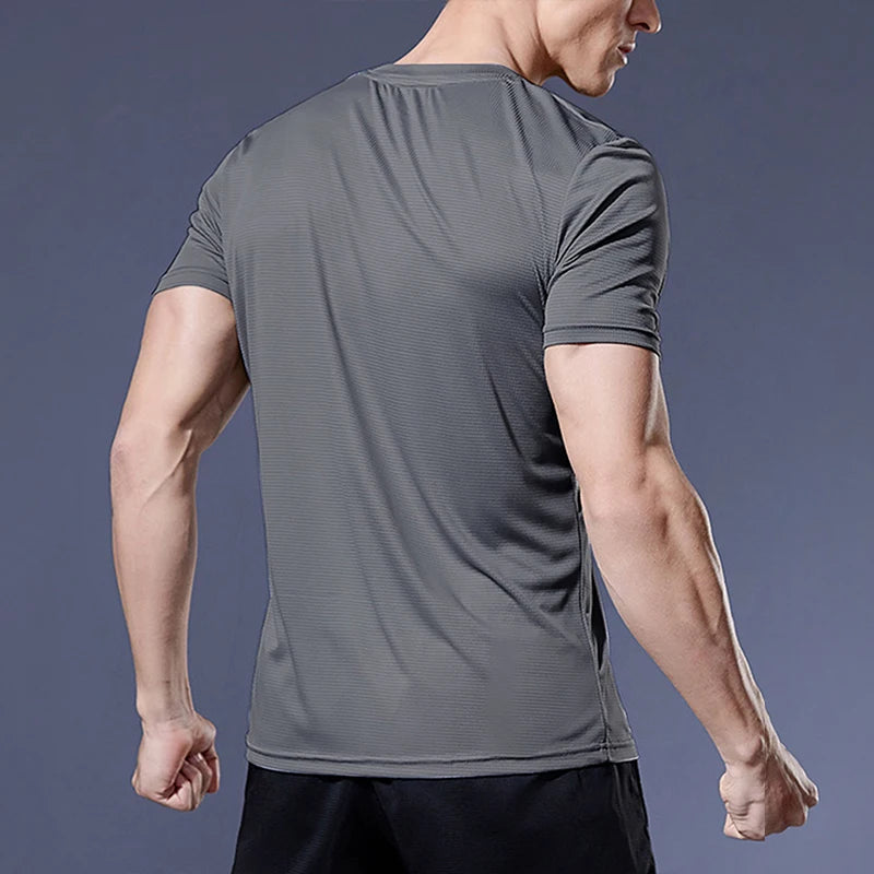 Summer Sport Gym t Shirt Men Quick Dry Running Bodybuilding Shirts Men Short Sleeve Fitness Tops Oversized Brazil t-Shirt Jersey