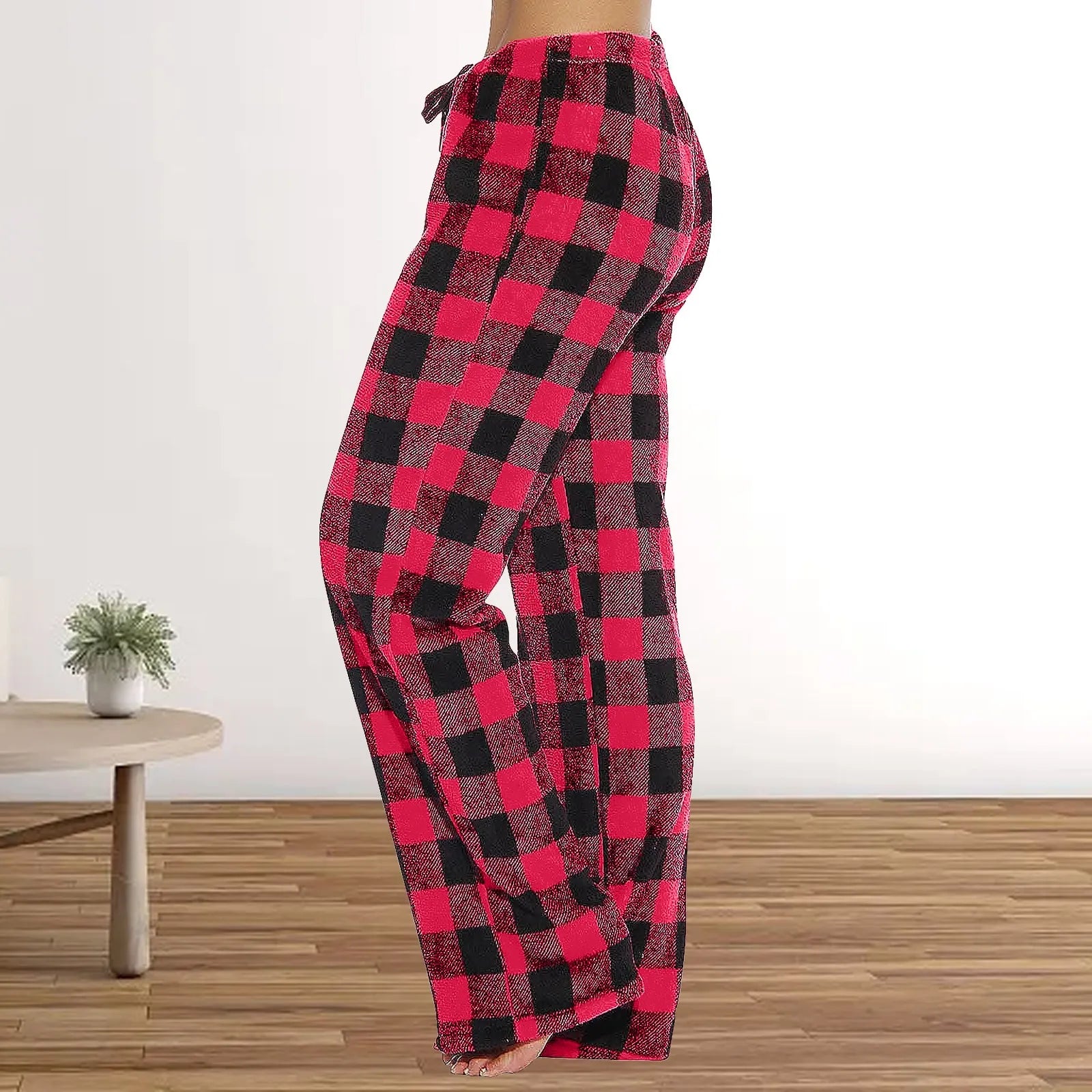 Women'S Pajama Pants Fleece Pajama Plaid Bottoms Ultra Soft Pj Pants Comfy Sleep Pants Sleepwear Loungewear